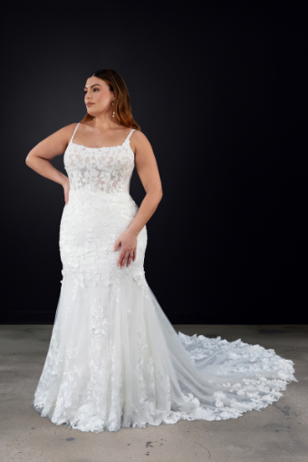 Martina Liana Style #Natalie #1 (IV-IVR) Ivory Lace and Tulle over Ivory Gown thumbnail