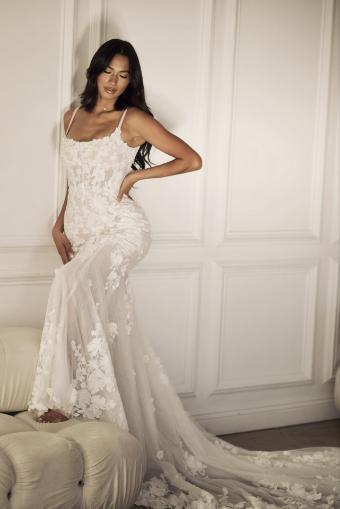 Martina Liana Style #Natalie #21 (IV-IVR) Ivory Lace and Tulle over Ivory Gown thumbnail