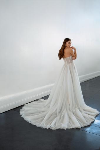 Martina Liana Style #Leisl #1 (IVRM-PL) Ivory Tulle & Royal Organza ov Rum Gown w PLN Tulle Plunge thumbnail
